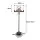 Everfit Portable Pool Basketball Hoop System, Adjustable 1.05M-2.1M, Steel Frame, Wheels, Weather-Resistant Net