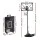 Everfit Portable Basketball Hoop Adjustable Foldable Stand 2.07m Polycarbonate Backboard Steel Rim Mobile System