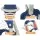 Keezi Kids Adjustable 6-in-1 Sports Centre - Basketball, Soccer, Golf & More, Non-Toxic PP, Ages 3-7, Blue