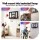 Keezi Everfit 110cm Wall Mount Kids Basketball Hoop Clear Backboard Steel Spring-Loaded Rim 45cm Diametre