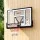 Everfit 43-Inch Wall Mount Kids Basketball Hoop Clear Backboard Steel Rim Spring-Loaded Ring with Nylon Net