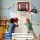 Everfit Mini Basketball Hoop 40 x 30cm Indoor LED Scoreboard Over Door Set with Four Balls and Foldable Rim