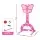 Keezi 3-in-1 Kids Basketball Hoop Soccer Goal Golf Game Set Pink Sports Activity Centre