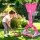 Keezi 3-in-1 Kids Basketball Hoop Soccer Goal Golf Game Set Pink Sports Activity Centre