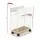 Everfit Mobile Yoga Mat Storage Rack with Basket Hooks White 50cm x 26cm x 79cm Home Gym Organisation