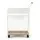 Everfit Mobile Yoga Mat Storage Rack with Basket Hooks White 50cm x 26cm x 79cm Home Gym Organisation