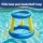 Bestway Inflatable Pool Float Basketball Hoop Set with Ball Blue for Pool Beach and Indoor Play Activities