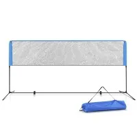 Everfit 4m Portable Sports Net Kit - Adjustable Height, Black Steel Frame, PE Mesh for Badminton, Tennis, Volleyball