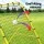 Everfit Portable Rebound Net: 100x81x100cm, Yellow, Metal Frame, HDPE Mesh for Soccer, Baseball, Football Training