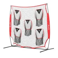 Everfit 1.8m Football Training Net 5 Target Portable Soccer Goal Rebounder with Carry Bag and Stakes