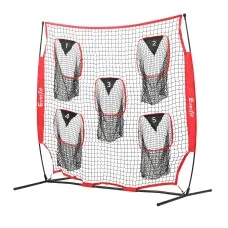 Everfit 1.8m Football Training Net 5 Target Portable Soccer Goal Rebounder with Carry Bag and Stakes