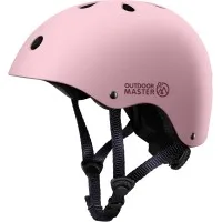 Outdoor Master Youth Kids Bike Helmet Large Multi-Sports Skateboard Helmet Light Pink Removable Liners