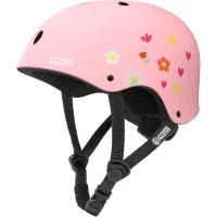 Outdoor Master Youth Kids Bike Helmet Medium Adjustable Multi-Sports Removable Liners Pink Flower
