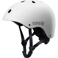 Outdoor Master Youth Kids Bike Helmet Adjustable Multi-Sports Removable Liners for Scooters Skateboards White Large