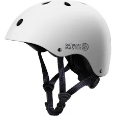 Outdoor Master Youth Kids Bike Helmet Adjustable Multi-Sports Removable Liners for Scooters Skateboards White Large