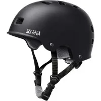 Outdoor Master Skateboard Cycling Helmet Medium Two Removable Liners Black Multi-Sport Adults