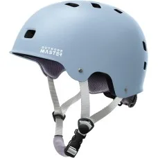 Outdoor Master Skateboard Bike Helmet for Adults and Youth Small Matte Crystal Blue Multi-Sport Certified