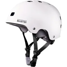 Outdoor Master Skateboard Bike Helmet for Adults and Youth Small White with 2 Removable Liners