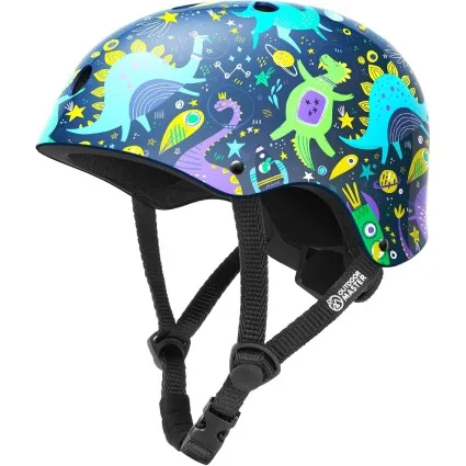 Outdoor Master Youth & Kids Bike Helmet Large 56–60cm Multi-Sports Dino Volcanoland