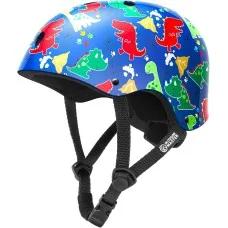 Outdoor Master Youth Kids Bike Helmet Medium Adjustable Multi-Sports Removable Liners Dino Volcanoland
