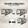 Giantz Weisshorn 4-Bike Stand Rack, Powder Coated Steel, Freestanding & Configurable, 950x280x270mm, Black Finish
