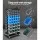 Giantz Double-Sided 90-Bin Storage Rack Stand with Rust-Resistant Steel Frame, Label Slots & Brakeable Wheels for 151kg