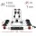 Giantz 4-Bike Carrier Rack - Robust Steel & Aluminium, Towbar Hitch, Tail Lights, 60kg Capacity, Black & Silver