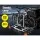 Giantz 4-Bike Carrier Rack - Robust Steel & Aluminium, Towbar Hitch, Tail Lights, 60kg Capacity, Black & Silver