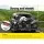 Giantz Heavy-Duty Steel Motorcycle Carrier Rack with Adjustable Wheel Chock & Double Side Loading Ramp - 500lbs Capacity