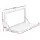 Weisshorn Caravan Table 800x450mm - Foldable, Lockable, White Aluminium with Steel Hinges, Water & Rust Resistant