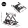 Everfit Foldable Indoor Bike Trainer Stand with Magnetic Resistance Black for 26 to 29-inch and 700C Wheels