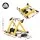 Everfit Foldable Bike Trainer Stand Six-Level Magnetic Resistance Yellow