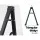 Alpha Folding Guitar Stand - Portable Steel Rack for Acoustic, Electric & Bass - Includes Capo & Strings - Black 29x30x38cm
