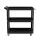 Giantz Black 3-Tier Tool Cart Trolley - Steel, 150kg Capacity, Lockable Castors, Screwdriver Holder, 79x35.5x74