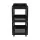 Giantz Black 3-Tier Tool Cart Trolley - Steel, 150kg Capacity, Lockable Castors, Screwdriver Holder, 79x35.5x74