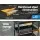 Giantz Black 3-Tier Tool Cart Trolley - Steel, 150kg Capacity, Lockable Castors, Screwdriver Holder, 79x35.5x74