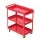 Giantz 3-Tier Tool Cart Trolley Red Steel 150kg Garage Workshop Storage Organiser with Lockable Castors 79cm
