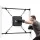 Everfit Adjustable Doorway Punching Bag Kit with Gloves, High-Rebound PU Surface, 72.5-102cm, Black - Apartment Friendly
