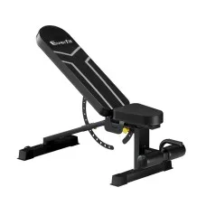 Everfit Adjustable FID Weight Bench, 14 Level Backrest, Heavy-Duty Steel, 450kg Capacity, PU Leather, Home Gym