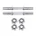 Everfit 45cm Chrome Plated Steel Dumbbell Bar Set – 150kg Capacity with 4 Spring Collars for Home Gym Workouts