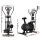Everfit 6-in-1 Elliptical Cross Trainer and Exercise Bike with LCD Pulse Sensors Adjustable Seat and Resistance