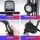 Everfit Folding Magnetic Exercise Bike with 12 Resistance Levels, LCD Monitor, Armrest, Backrest, and Pulling Ropes