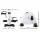 Everfit Pedal Exerciser Mini Under Desk Exercise Bike White, Adjustable Resistance, LED Display, Portable 38x39x31cm