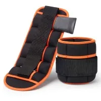 Everfit Adjustable Ankle and Wrist Weights Pair 0.45–2.27 kg per Limb Removable Sandbags Leakproof SBR for Pilates