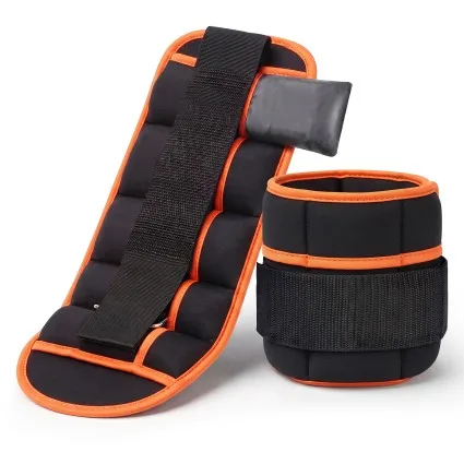 Everfit Adjustable Ankle and Wrist Weights Pair 0.45–2.27 kg per Limb Removable Sandbags Leakproof SBR for Pilates