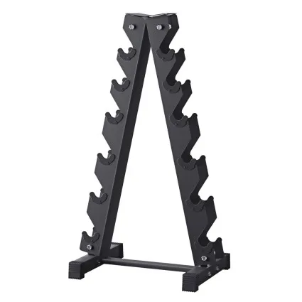 Everfit 6 Tier Dumbbell Rack 200kg Capacity, Steel A-Frame Stand, Space Saving Home Gym Storage, 53.5x41.5x104cm