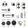 Everfit 25kg Adjustable Cast Iron 7-in-1 Dumbbell, Barbell, Kettlebell Weight Set for Home Gym Strength Training