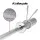 Everfit 1.2m Olympic Training Bar, 80kg Capacity, Cast Iron Handles, A3 Alloy Steel, Non-Slip Knurling, Silver