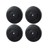 Everfit 40kg Barbell Weight Plates Set, 31mm Rubber Coated Cast Cement, Home Gym Fitness, Strong and Durable