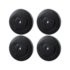 Everfit 40kg Barbell Weight Plates Set, 31mm Rubber Coated Cast Cement, Home Gym Fitness, Strong and Durable
